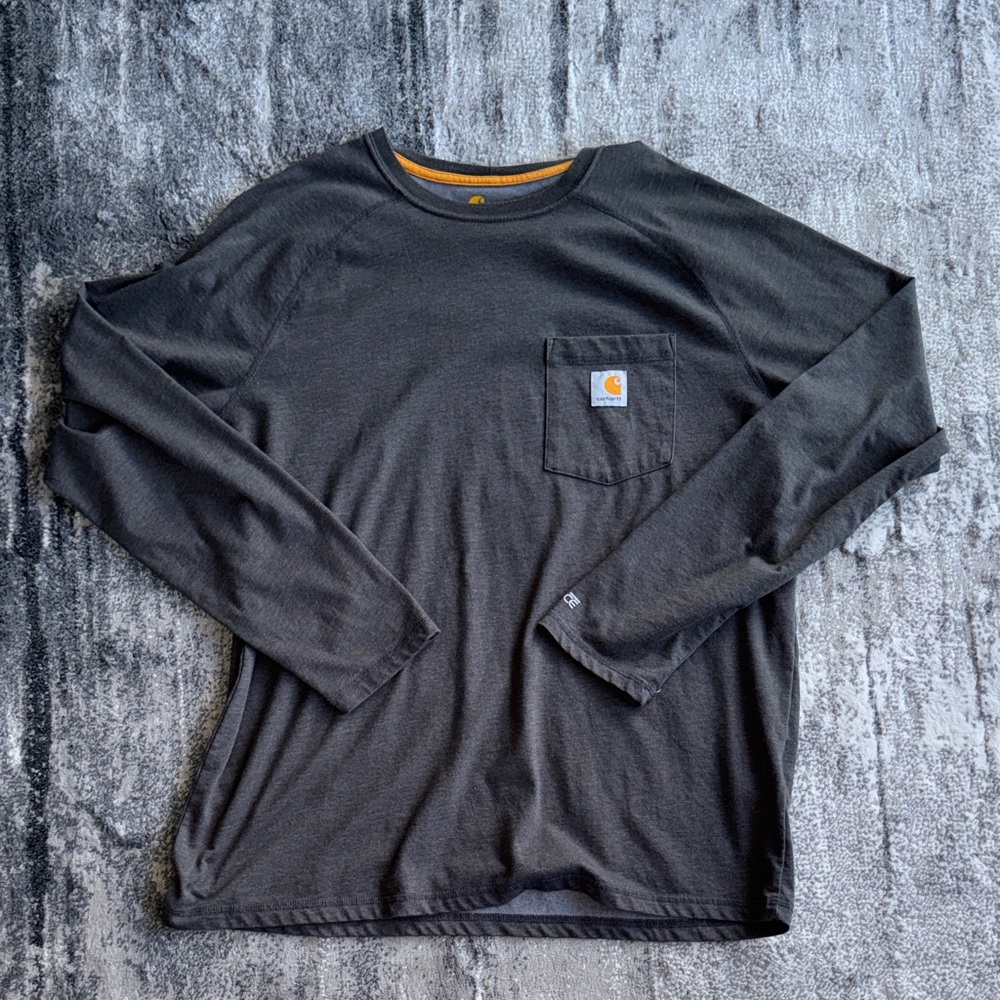 Carhartt Men's Dark Gray Long Sleeve Tee
